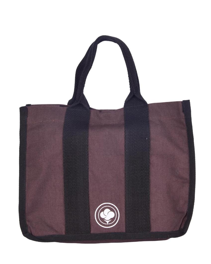 Eco Friendly Canvas Tote Bag with Magnetic Button Closure | 16 x 14 inches