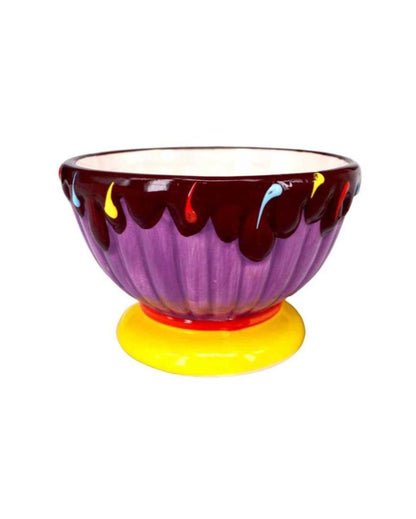 Luxury Serving Dish Ceramic Colorful Ice Cream Bowl | 5 x 4 inches