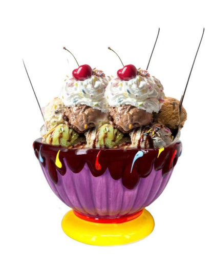 Luxury Serving Dish Ceramic Colorful Ice Cream Bowl | 5 x 4 inches