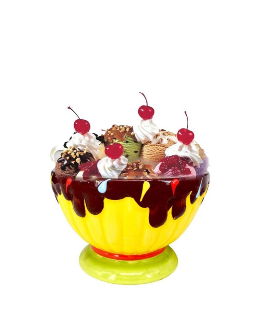 Stylish Serving Dish Ceramic Colorful Ice Cream Bowl | 5 x 4 inches