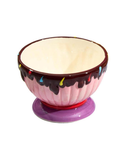 Versatile Serving Dish Ceramic Colorful Ice Cream Bowl | 5 x 4 inches