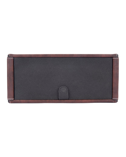 Stylish Curve Two Tone Faux Leather Tissue Box | 10 x 5 x 3 inches