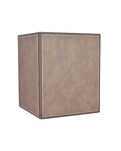 Elegant Faux Leather with Contemporary Design Dustbin | 5 L | 9 x 11 inches