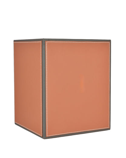 Elegant Faux Leather with Contemporary Design Dustbin | 5 L | 9 x 11 inches