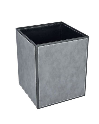 Elegant Faux Leather with Contemporary Design Dustbin | 5 L | 9 x 11 inches