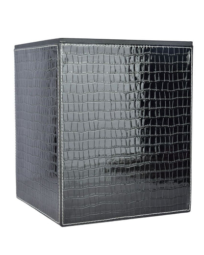 Stylish Faux Leather Design for Modern Spaces Dustbin | 5 L | 9 x 11 inches