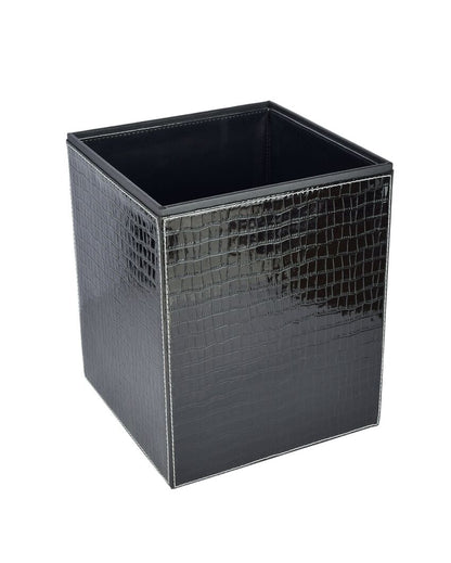 Stylish Faux Leather Design for Modern Spaces Dustbin | 5 L | 9 x 11 inches