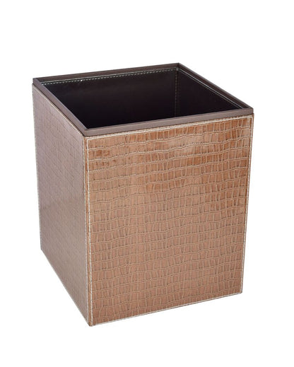 Stylish Faux Leather Design for Modern Spaces Dustbin | 5 L | 9 x 11 inches