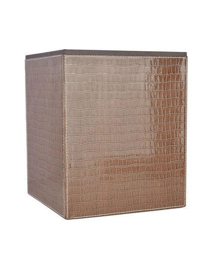 Stylish Faux Leather Design for Modern Spaces Dustbin | 5 L | 9 x 11 inches