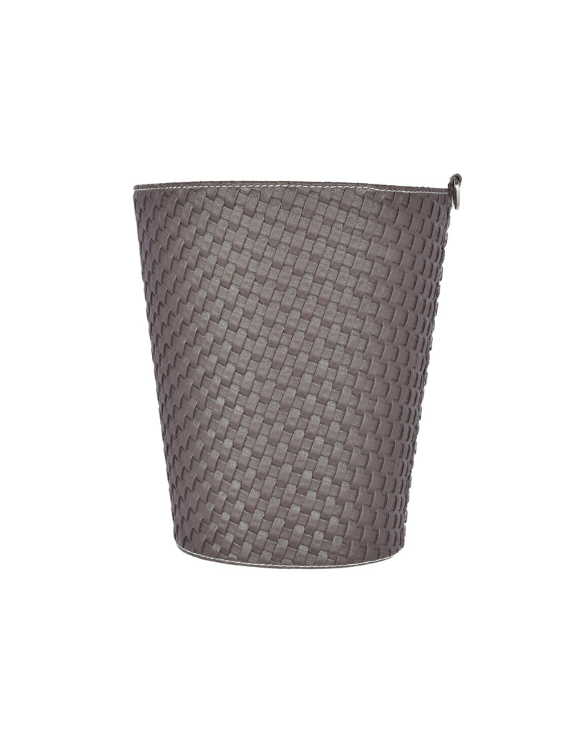 Sleek Faux Leather with Refined Minimalist Look Dustbin | 5 L | 9 x 11 inches