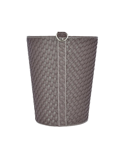 Sleek Faux Leather with Refined Minimalist Look Dustbin | 5 L | 9 x 11 inches