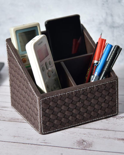 Versatile Organizer  3 Compartments Remote Holder | 6 x 6 x 3 inches