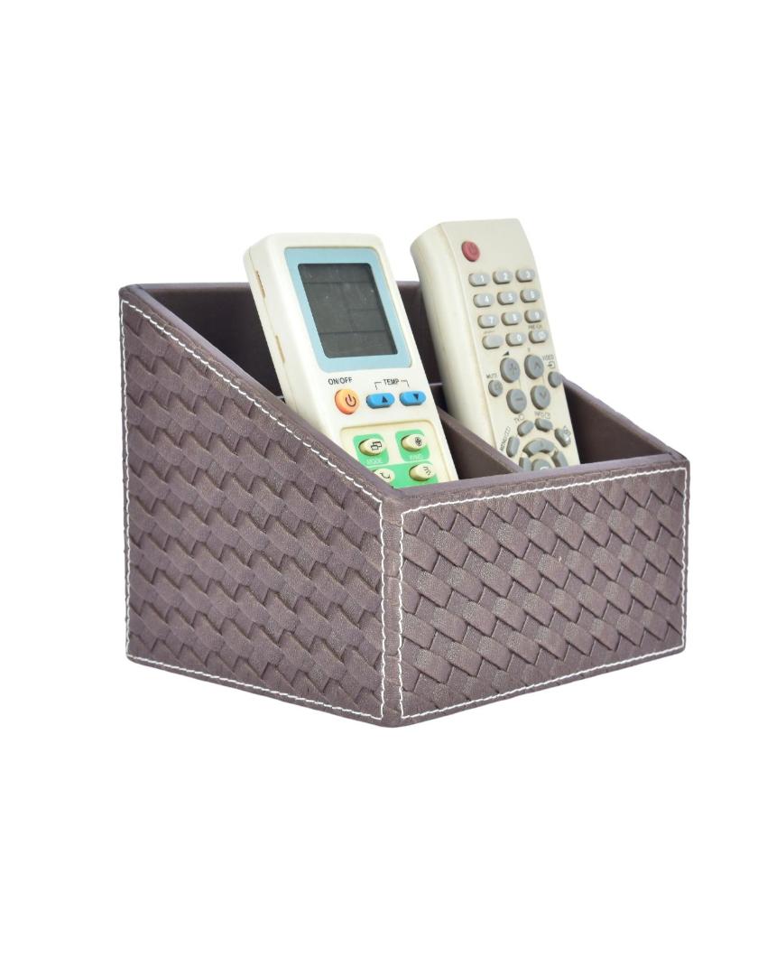 Versatile Organizer  3 Compartments Remote Holder | 6 x 6 x 3 inches