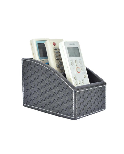 Modern Organizer  3 Compartments Curve Remote Holder | 7 x 5 x 5 inches