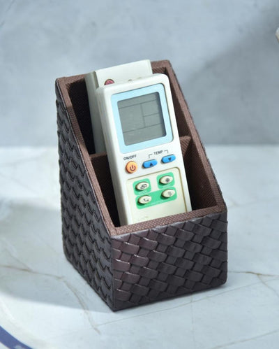 Luxury Organizer  2 Compartments Curve Remote Holder | 7 x 5 x 3 inches