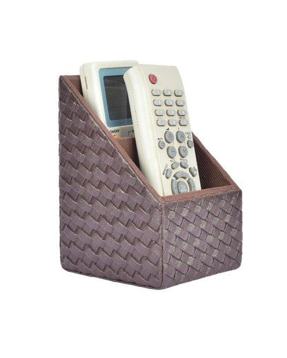 Luxury Organizer  2 Compartments Curve Remote Holder | 7 x 5 x 3 inches