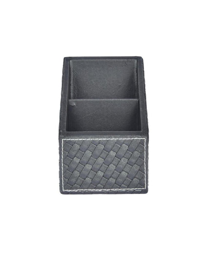 Luxury Organizer  2 Compartments Curve Remote Holder | 7 x 5 x 3 inches