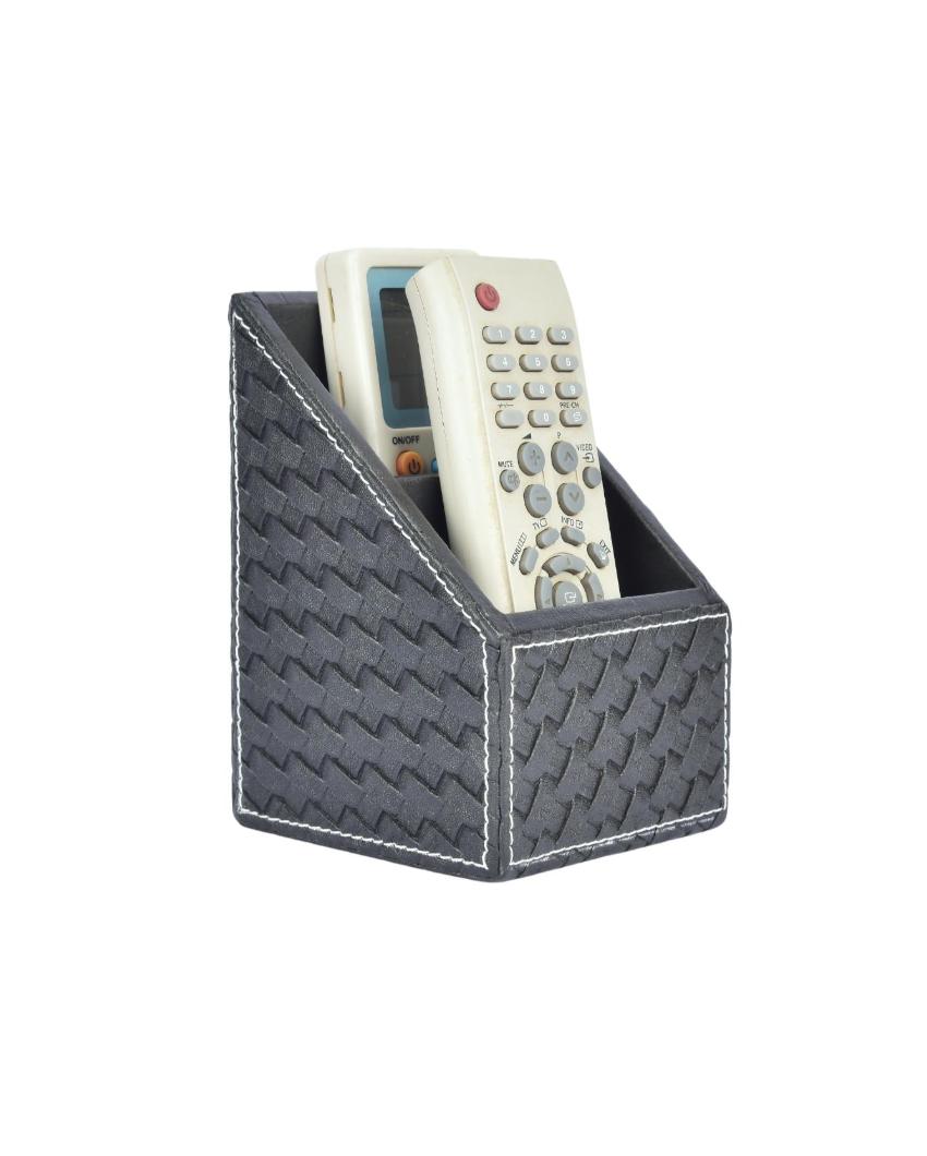 Luxury Organizer  2 Compartments Curve Remote Holder | 7 x 5 x 3 inches