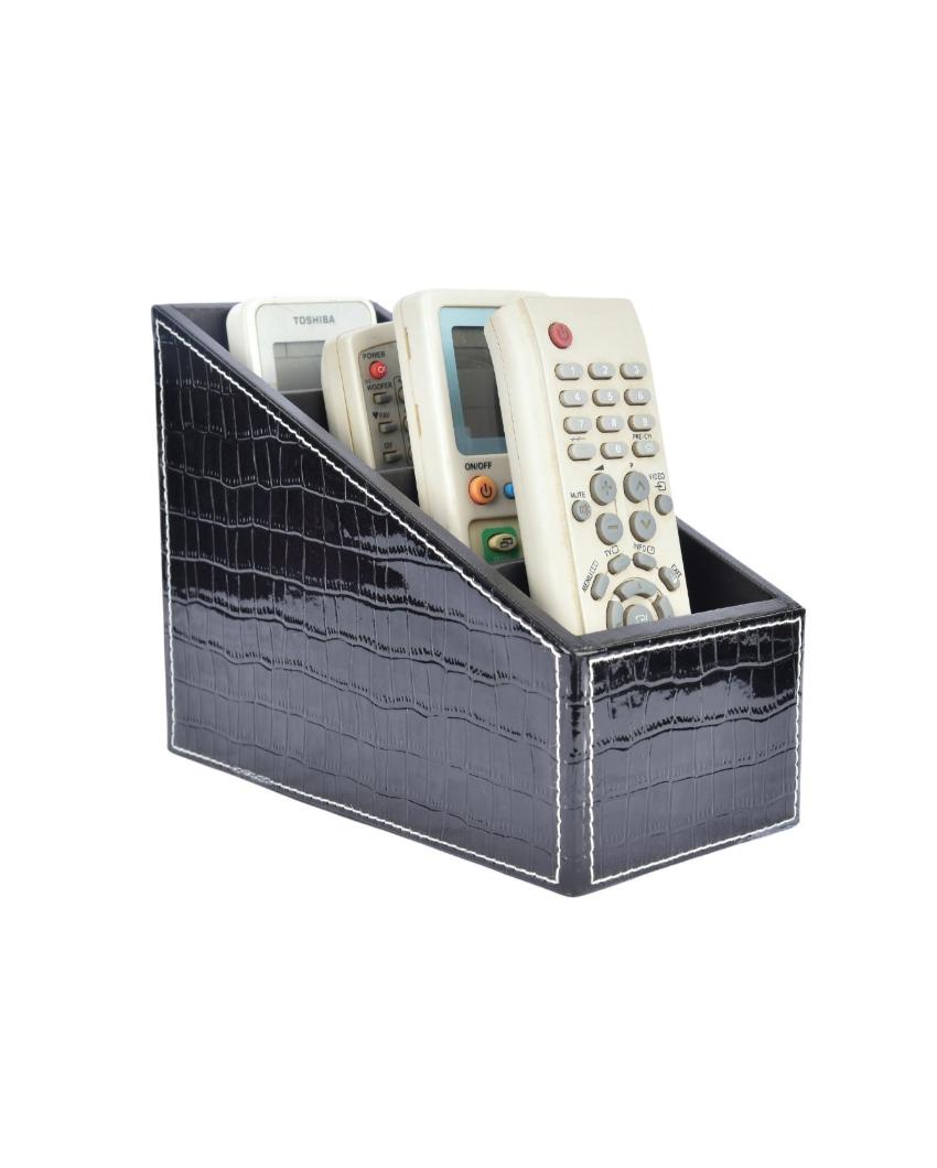 Durable Organizer 4 Compartments Croc Remote Holder | 9 x 4 x 6 inches