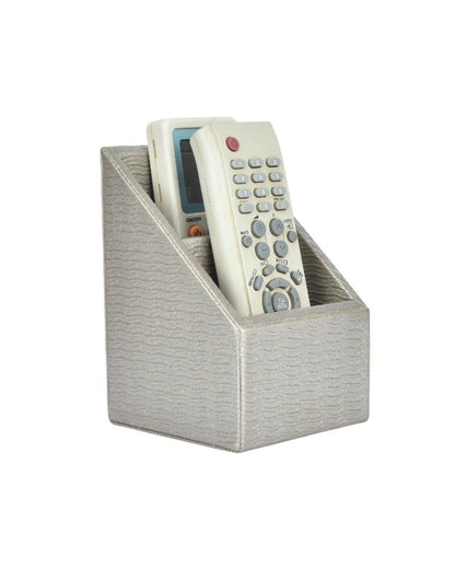 Premium Organizer 2 Compartments Wavy Remote Holder | 7 x 5 x 3 inches