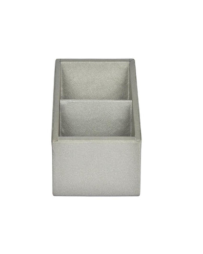 Exquisite Organizer 2 Compartments Plain Remote Holder | 7 x 5 x 3 inches