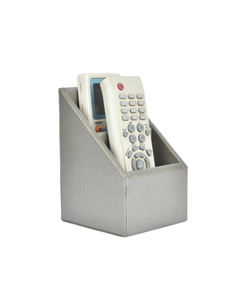 Exquisite Organizer 2 Compartments Plain Remote Holder | 7 x 5 x 3 inches