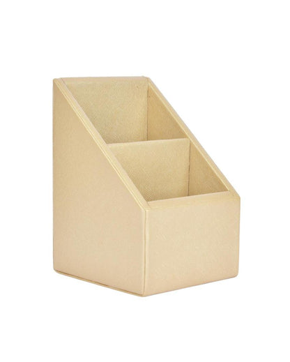 Exquisite Organizer 2 Compartments Plain Remote Holder | 7 x 5 x 3 inches