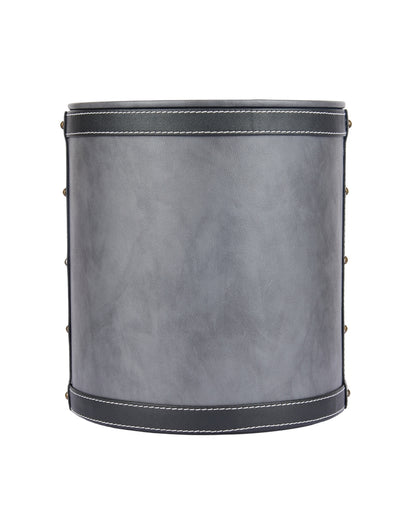 Durable Faux Leather with Unique Two Tone Finish Dustbin | 5 L | 9 x 10 inches