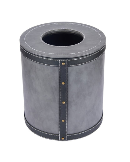 Durable Faux Leather with Unique Two Tone Finish Dustbin | 5 L | 9 x 10 inches