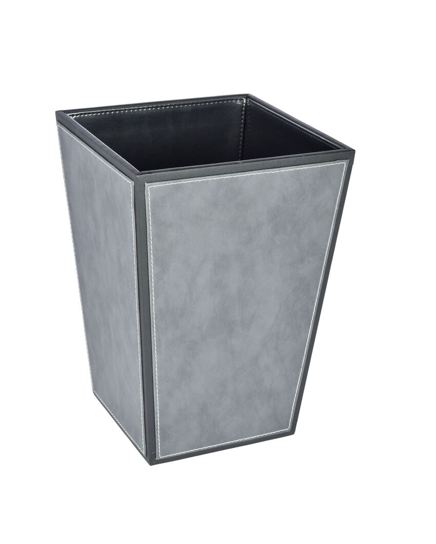 Stylish Faux Leather with Unique Design Dustbin | 5 L | 9 x 12 inches