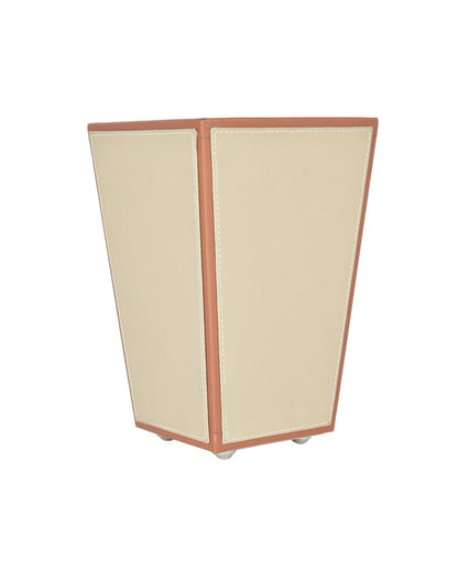 Stylish Faux Leather with Unique Design Dustbin | 5 L | 9 x 12 inches