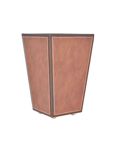 Stylish Faux Leather with Unique Design Dustbin | 5 L | 9 x 12 inches