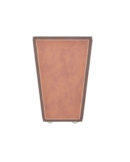 Stylish Faux Leather with Unique Design Dustbin | 5 L | 9 x 12 inches