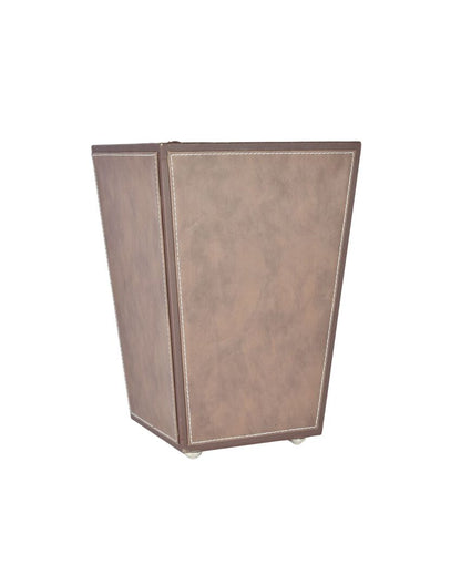 Stylish Faux Leather with Unique Design Dustbin | 5 L | 9 x 12 inches