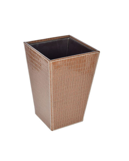 Versatile Faux Leather for Multipurpose Use Dustbin | 5 L | 9 x 12 inches