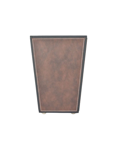 Modern Faux Leather with Dual Tone Style Dustbin | 2.5 L | 7 x 10 inches