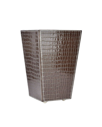 Chic Faux Leather with Stylish Design for Various Spaces Dustbin | 2.5 L | 7 x 10 inches