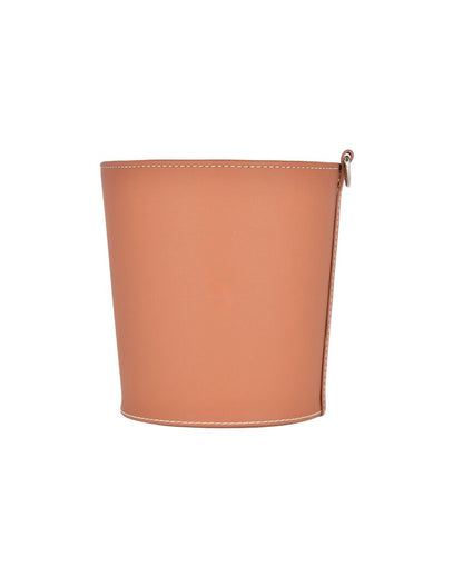 Compact Faux Leather for Small Spaces Dustbin | 2.5 L | 7 x 7 inches