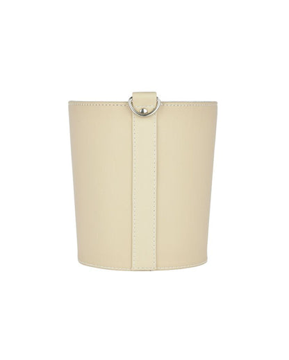 Compact Faux Leather for Small Spaces Dustbin | 2.5 L | 7 x 7 inches