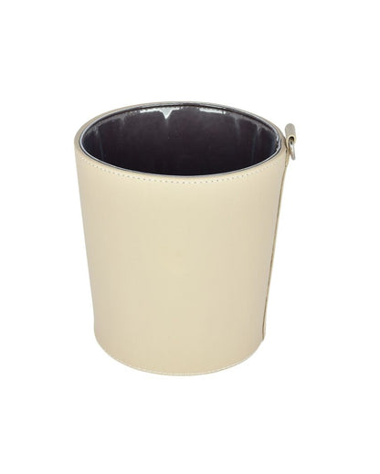 Compact Faux Leather for Small Spaces Dustbin | 2.5 L | 7 x 7 inches