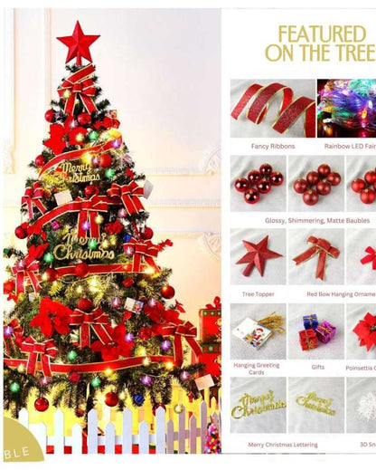 Artificial Tree with Soft Warm LED Lights | 24 x 83 inches