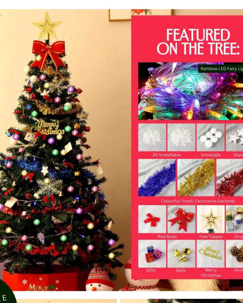 LED Illuminated Artificial Christmas Tree | 24 x 83 inches