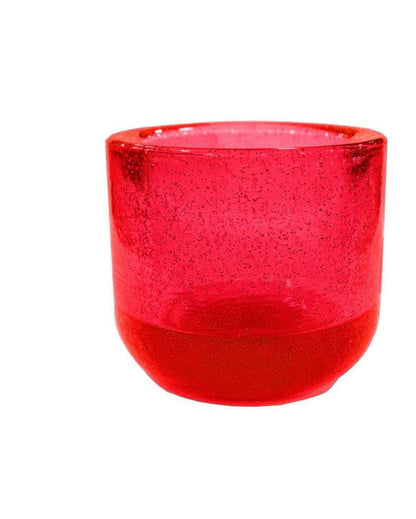 Elegant Glass Votive Tealight Candle Holder | Set of 4 | 3 inches