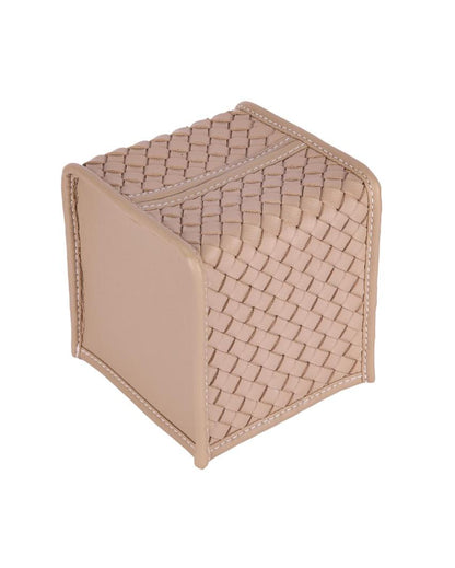 Premsons Vegan Faux Leather Square Tissue Box | 5 x 5 inches