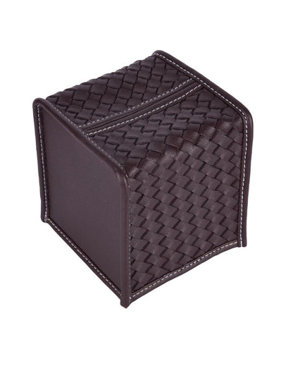 Premsons Vegan Faux Leather Square Tissue Box | 5 x 5 inches