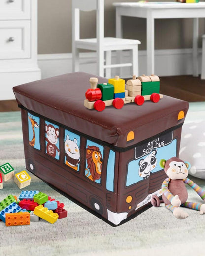 Unique Printed Rectangular Foldable Toy Storage Box | 10 x 15 x 10 inches