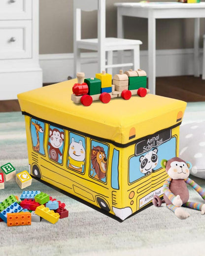 Unique Printed Rectangular Foldable Toy Storage Box | 10 x 15 x 10 inches