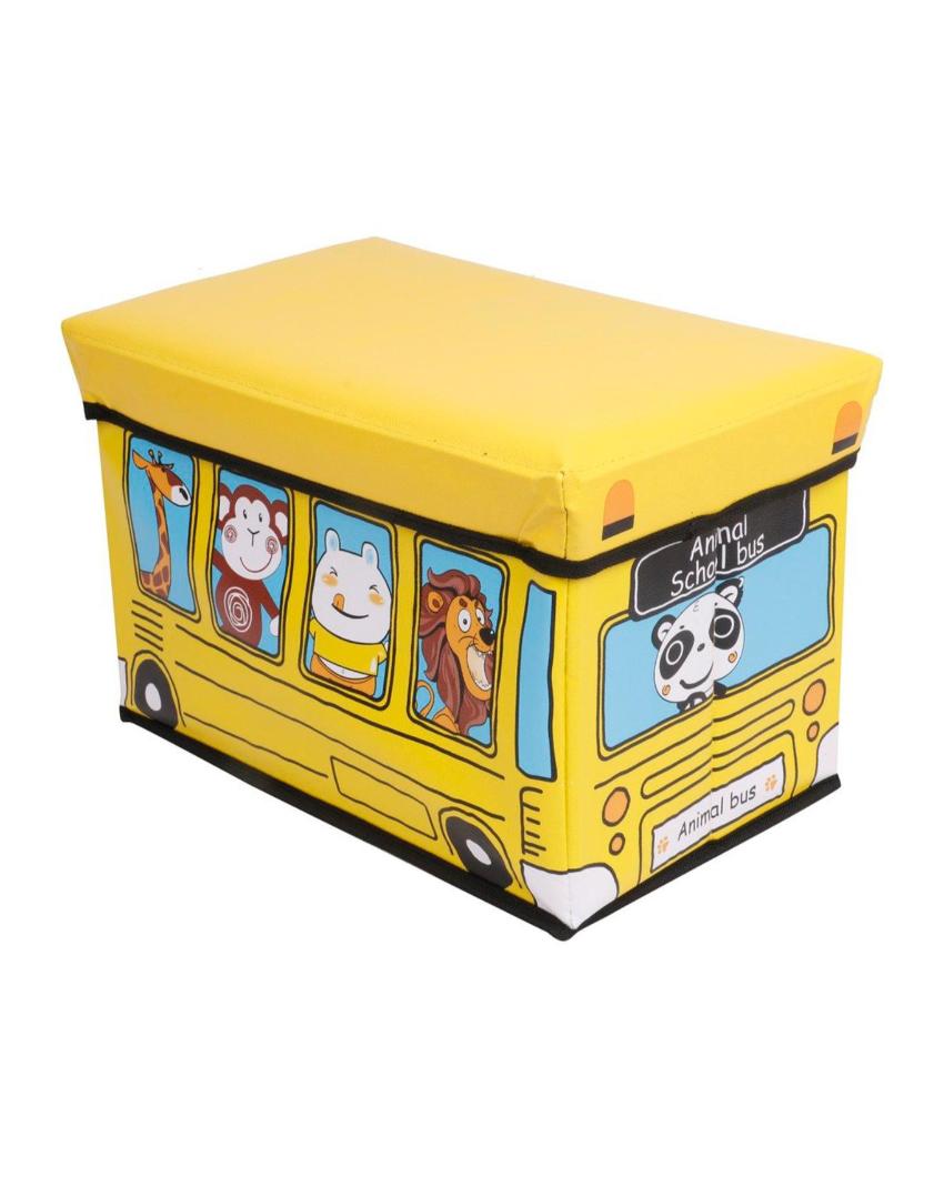 Premium Printed Rectangular Foldable Toy Storage Box | 12 x 19 x 12 inches