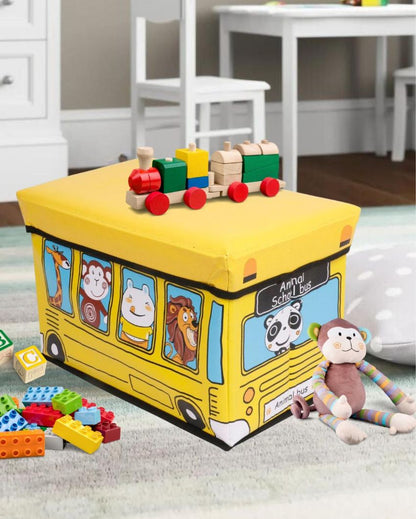 Premium Printed Rectangular Foldable Toy Storage Box | 12 x 19 x 12 inches