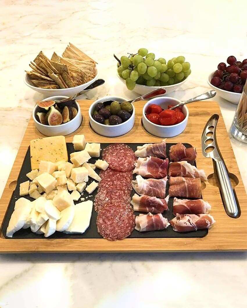 Versatile Bamboo Cheese Board Set | 15 x 13 inches